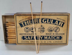 Extra Large Antique Regular Safety Match Advertising Matchbox, circa 1920