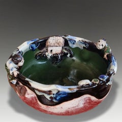Antique Japanese Meiji Sumida-Gawa Bowl by Inoue Ryosai II