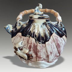 Théière japonaise ancienne de l'époque Meiji, de Sumida, signée Inoue Ryosai II