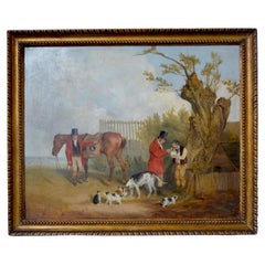 Richard Barrett Davis RBA Equestrian Oil Painting, Early 19th Century