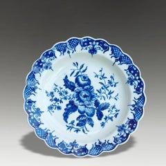 Antique First Period Dr Wall Worcester “Pine Cone” Porcelain Dish, circa 1770