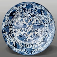Rare Antique 17th Century Japanese Arita Kraak Charger, circa 1680