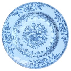 Antique Chinese Late Ming Blue and White Porcelain Dish, 17th Century