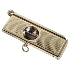 Vintage 9ct Yellow Gold Cigar Cutter by S J Rose & Son, Birmingham 1971