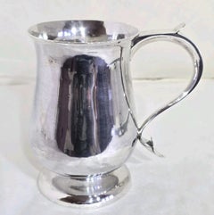 Antiker Bierkrug aus Sterlingsilber aus der Zeit Georgs III. von John Scofield, London 1776