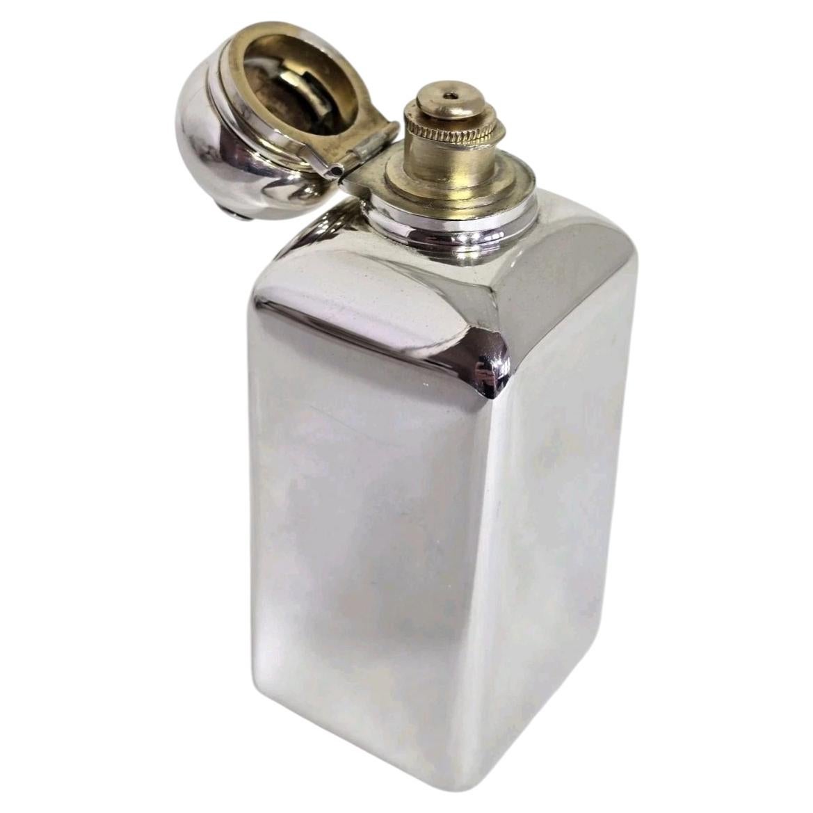 Antique Edwardian Sterling Silver Gilt Scent Bottle by Alfred Clark, 1904