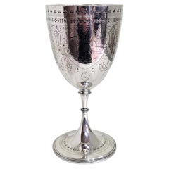 Antique Victorian Sterling Silver Chalice by James Dixon & Sons, 1881