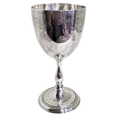 Antique Victorian Sterling Silver Chalice by Roberts & Belk, Sheffield 1877
