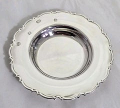 Sterling Silver Circular Trinket Dish by Carr's of Sheffield, 1994