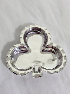 Antique Edwardian Sterling Silver Clover Leaf Trinket Dish, Birmingham 1904