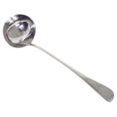 Victorian Sterling Silver Rat-Tail Soup or Punch Ladle by Chawner & Co., 1881