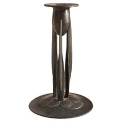 Archibald Knox for Liberty & Co. Tudric Pewter Candlestick, Pattern 0223