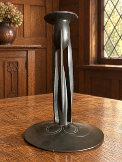 Archibald Knox for Liberty & Co. Tudric Pewter Candlestick, Pattern 0223