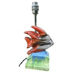 Clarice Cliff Wilkinson Angel Fish Art Deco Glaze Lamp Base