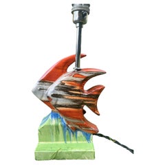 Clarice Cliff Wilkinson Angel Fish Art Deco Glaze Lamp Base