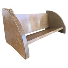 Robert 'Mouseman' Thompson Carved English Oak Book Trough
