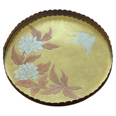 Christopher Dresser for Benham & Froud Aesthetic Movement Mixed Metal Tray
