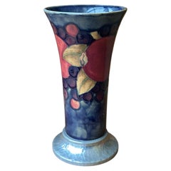 Moorcroft Tudric Pomegranate Pattern Ceramic and Pewter Vase