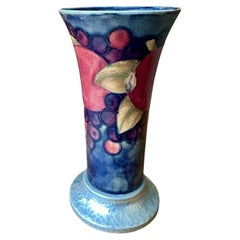 Moorcroft Tudric Pomegranate Pattern Ceramic and Pewter Vase