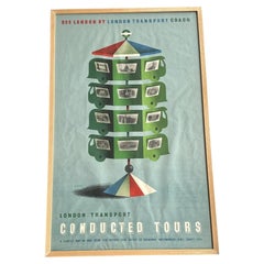 Abram Games for London Transport 'Conducted Tours' Original Travel Poster