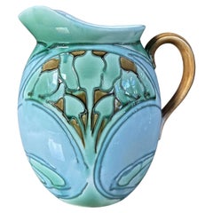 Antique Minton Secessionist Art Nouveau Earthenware Jug circa 1905