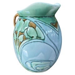 Antique Minton Secessionist Art Nouveau Earthenware Jug circa 1905