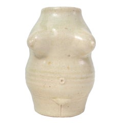 Dan Arbeid Studio Pottery Stoneware Abstract Female Torso Vase