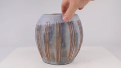 Don Hudson Studio Pottery Ovoid Vase, Lyme Regis Dorset