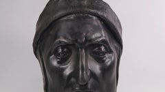 Peter Ipsen Antique Terracotta Bust of Dante Alighieri, Circa 1900