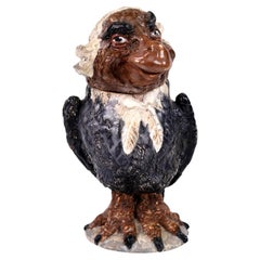 R.C. Kew Grotesque Wally Bird Judge Figurine in the Martin Brothers Style