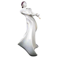 Galos Spanish Lustre Porcelain Figurine of an Art Deco Dancer