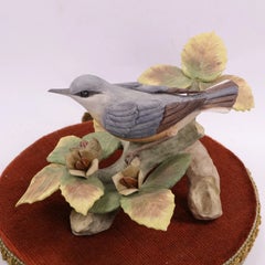 Cynthia Brown Porcelain Nuthatch Figurine, Beechnut Fine Porcelain