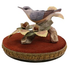 Cynthia Brown Porcelain Nuthatch Figurine, Beechnut Fine Porcelain