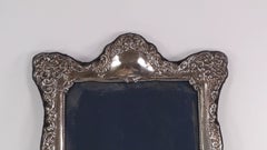 Specchio da toeletta in stile vittoriano con montatura in argento di R Carr Sheffield
