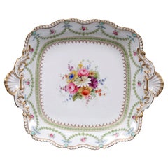 Royal Worcester Porcelain Hand-Painted Floral Dish by E. Phillips