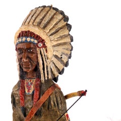 Edward Cosgrove of Chelsea Carved Native American Chief Figure
