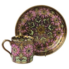 Jackson & Gosling Grosvenor China Demitasse Cup and Saucer 1890s