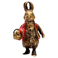 Austrian Cold-Painted Bronze Peter Rabbit Miniature Figurine