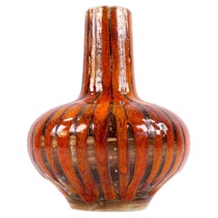 Black Ryden Anita Harris Reactive Drip Glaze Studio Pottery Vase