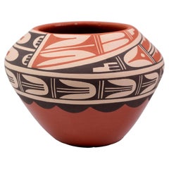 Caroline Loretto – Polychrome Keramikvase der amerikanischen Ureinwohner vom Jemez-Pueblo