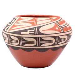 Caroline Loretto – Polychrome Keramikvase der amerikanischen Ureinwohner vom Jemez-Pueblo
