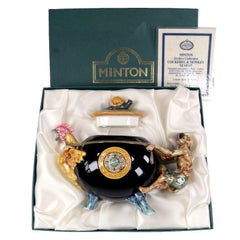 Minton Archive Collection Cockerel and Monkey Majolica Teapot