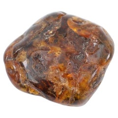 Natural Amber Fossil Resin Pebble Specimen, 21g Nugget