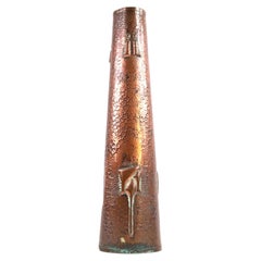 Antique Arts & Crafts Copper Spill Vase Attributed to J & F Pool of Hayle