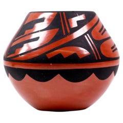 Caroline G. Loretto Jemez Pueblo Native American Polychrome Pottery Vase