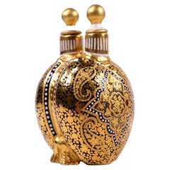 Coalport Porcelain Double Scent Bottle, Maharajah Cashmere Pattern ca. 1876