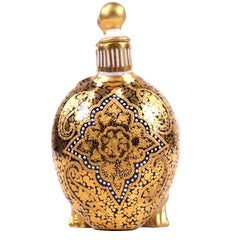 Coalport Porcelain Double Scent Bottle, Maharajah Cashmere Pattern ca. 1876