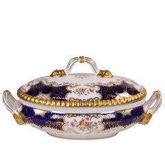 Coalport Batwing Pattern Porcelain Vegetable Tureen for Thomas Goode