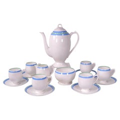 Shelley Bone China 16-Piece Coffee Service, Banded Pattern M125/B