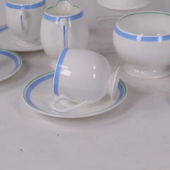Shelley Bone China 16-Piece Coffee Service, Banded Pattern M125/B